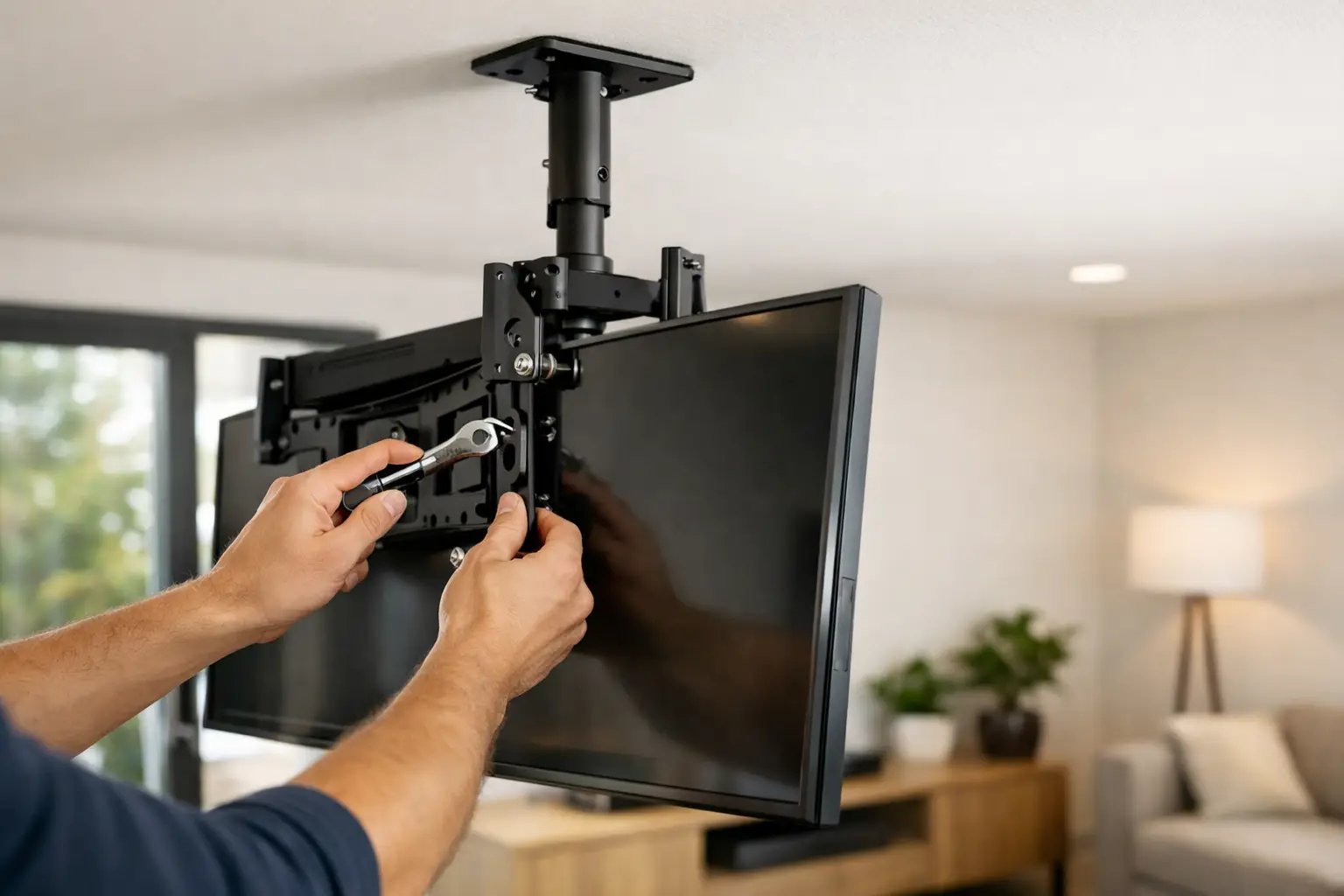 Ceiling TV Mount Installation Done Right