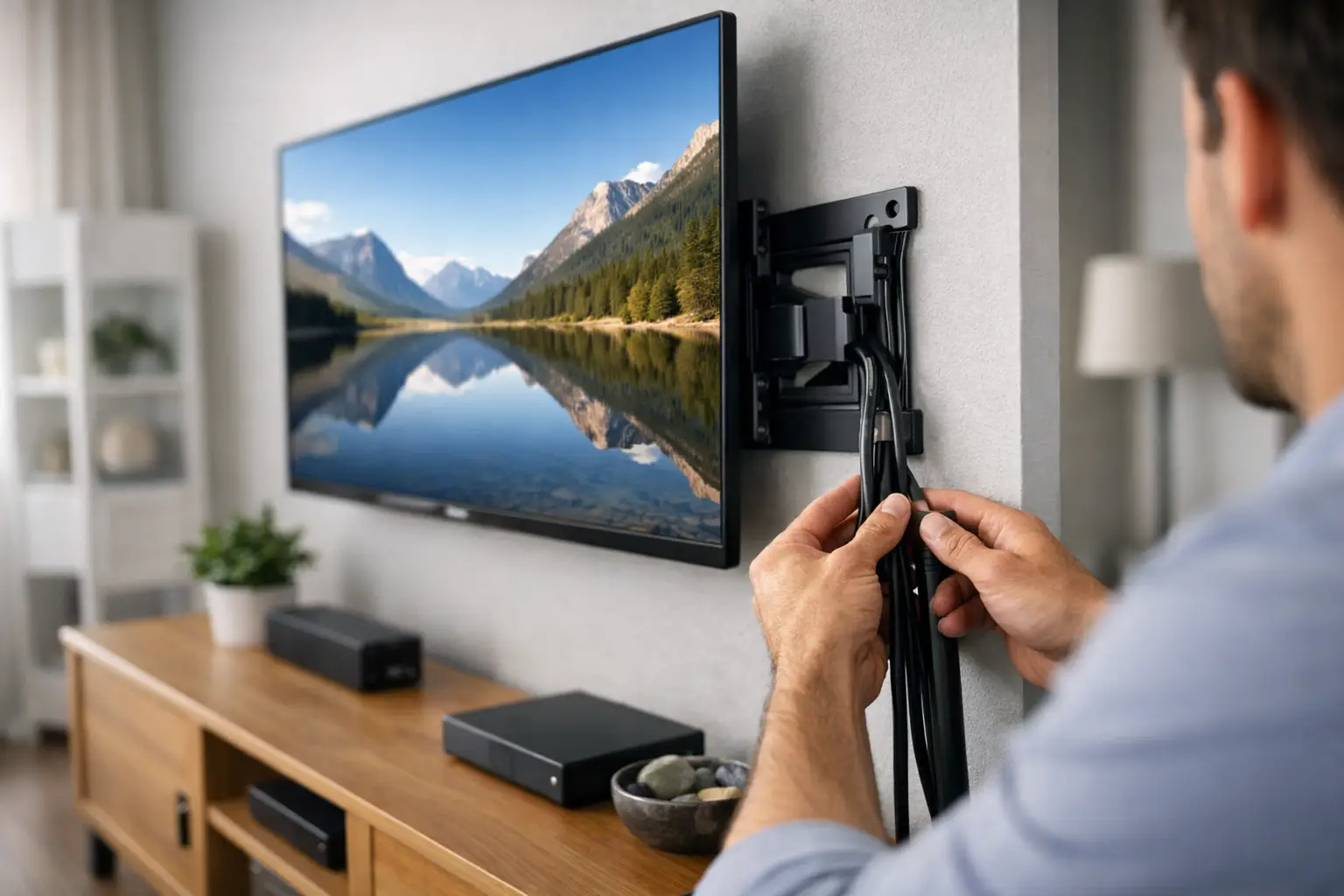 TV Mounting With Cable Management Done Right