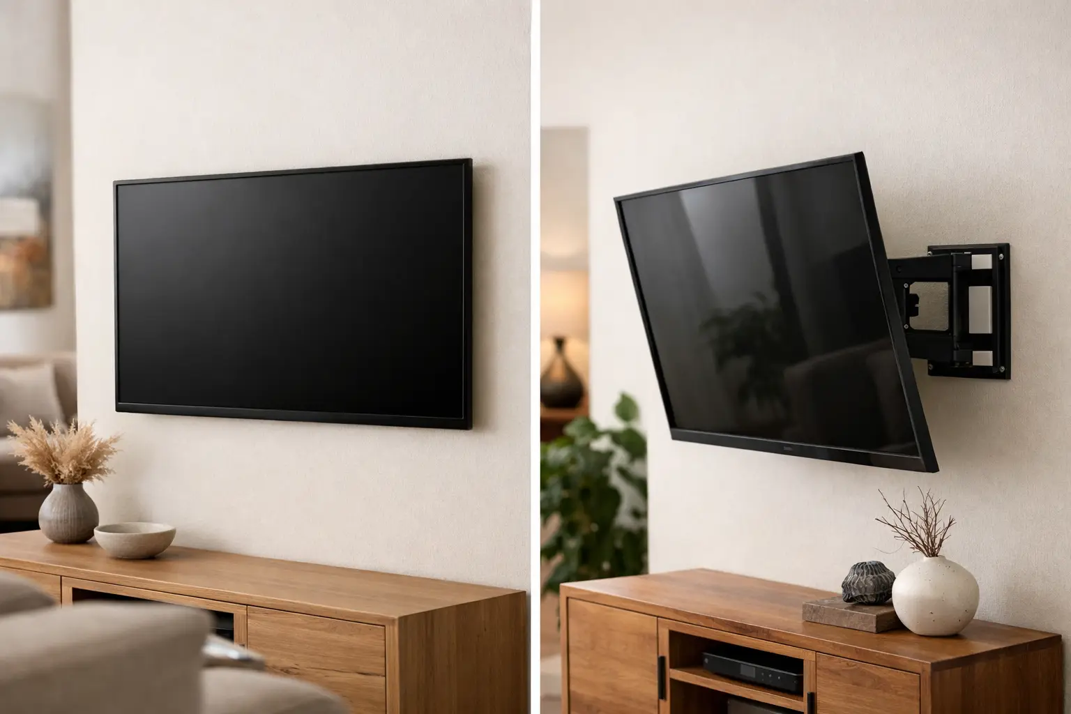 Fixed TV Mount vs Swivel for Your Living Room